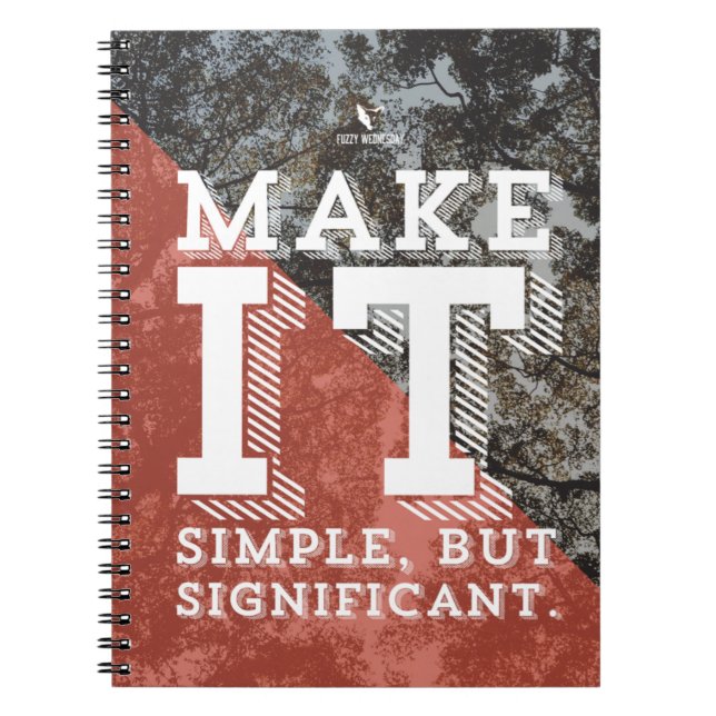 Caderno "simples mas significativo" (Frente)