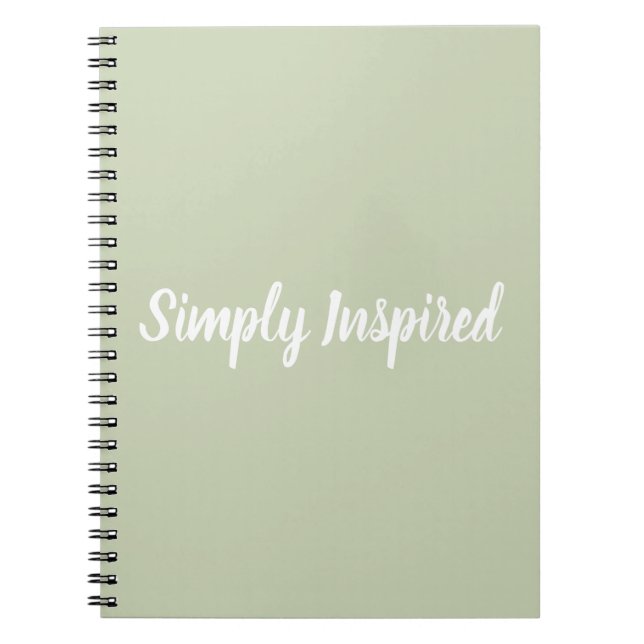 Caderno simplesmente inspirado (Frente)