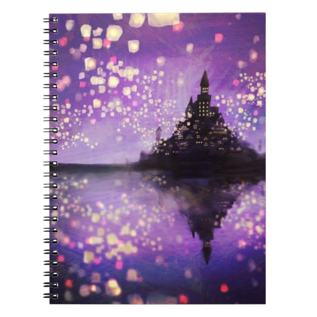 caderno tangled do castelo do filme (80 páginas (Frente)