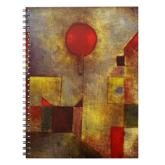Caderno vermelho do balão de Paul Klee (Frente)