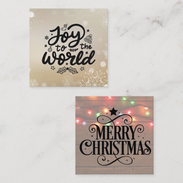 Cadernos de cartão para cartões feitos à mão Natal (Frente/Verso)