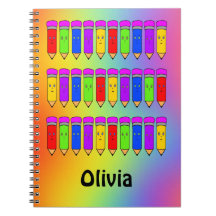 Cadernos de Fotos em Espiral Happy Pencils!