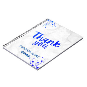 Cadernos de mármore branco personalizados minimali