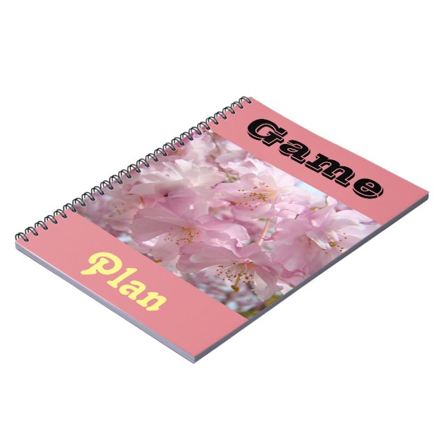 Cadernos de Plano de Jogo personalizados Flores de (Left Side)