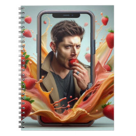 Cadernos Dean com morangos