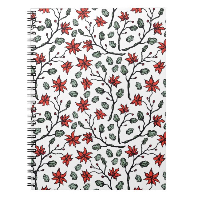 Cadernos Espirais de Flores para Tomadores de Nota (Frente)