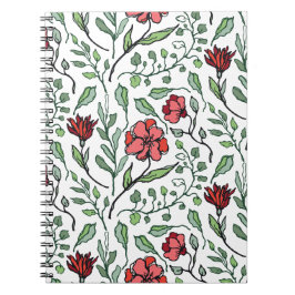 Cadernos Espirais Florais para Escrita Inspirada