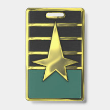 Cadet Corps Crachá TEAL Nametag