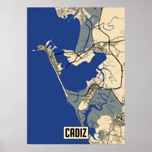 Cadiz Map Poster