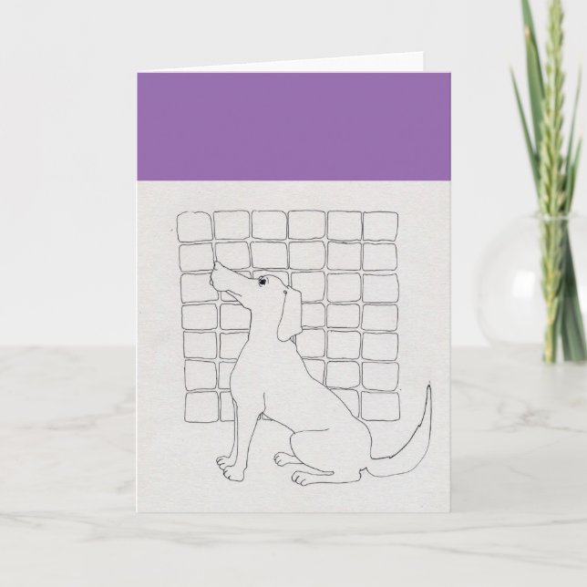 Cador Doggie Dog Forever no meu Cartão Memorial do (Frente)