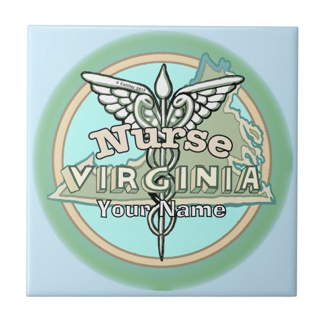 Caduceu de Enfermeira da Virgínia (Frente)