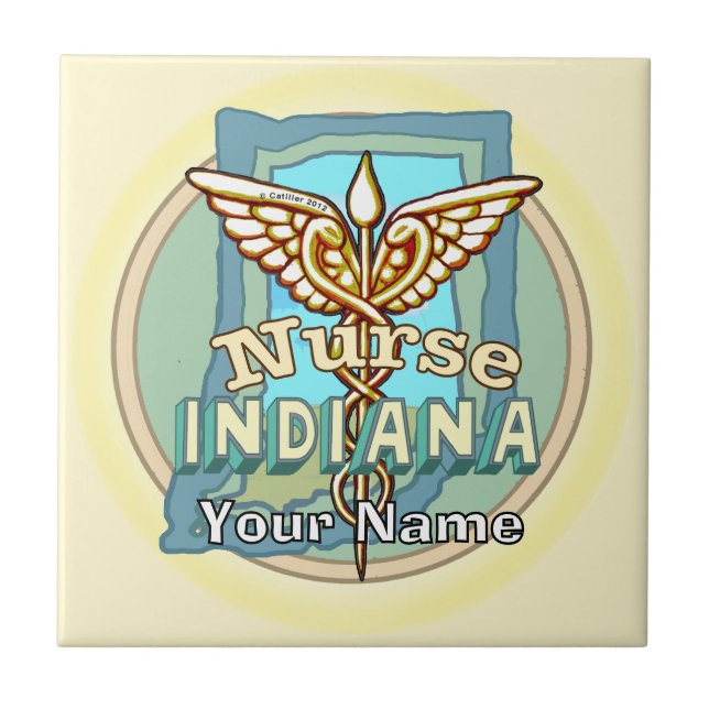 Caduceu de Enfermeira de Indiana  (Frente)
