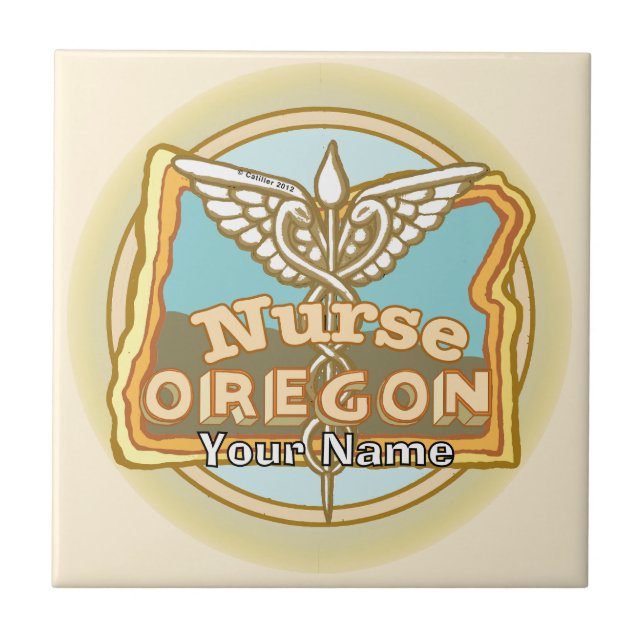 Caduceu de Enfermeira de Oregon (Frente)