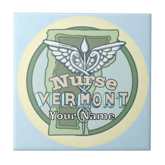 Caduceu de Enfermeira de Vermont (Frente)