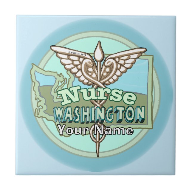 Caduceu de Enfermeira de Washington (Frente)