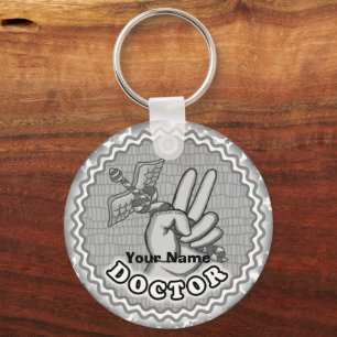 Caduceus Peace Doctor chaveiro