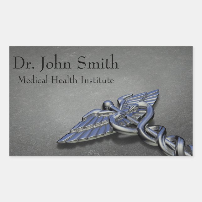 Caduco Médico Profissional Cromo - Adesivo (Frente)