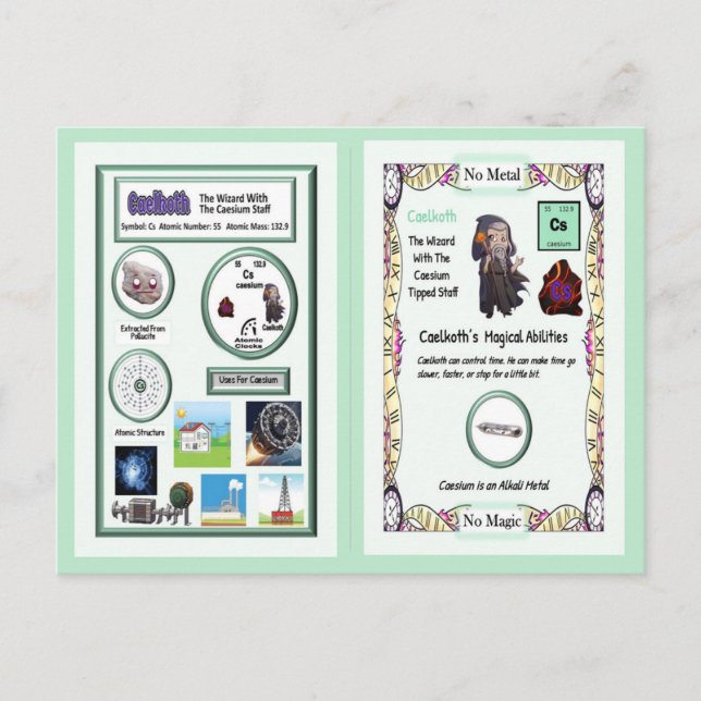 Caelkoth - Cartão de Comércio de Césio (Frente)