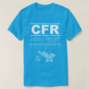 Caen - Camiseta CFR do aeroporto de Carpiquet