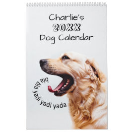 Cães bonitos ou SEU calendário do costume das