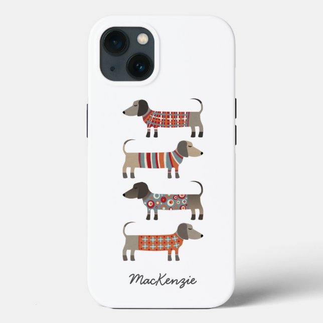 Cães Dachshund Personalizados (Verso)