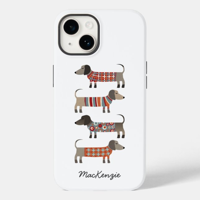Cães Dachshund Personalizados (Verso)