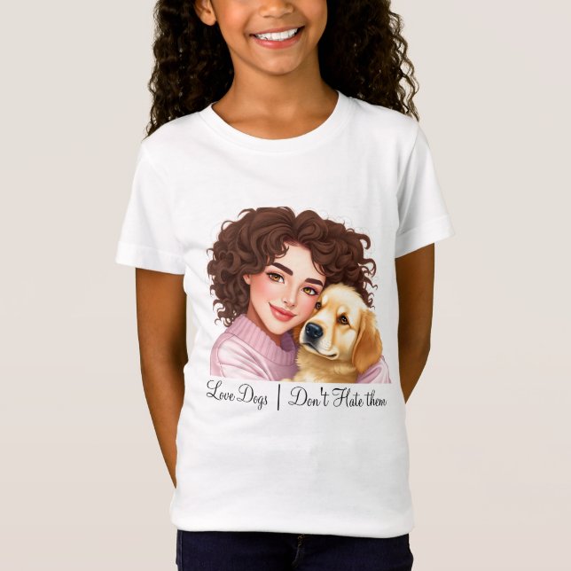 Cães de amor Não os odeie designs de camisa (Frente)