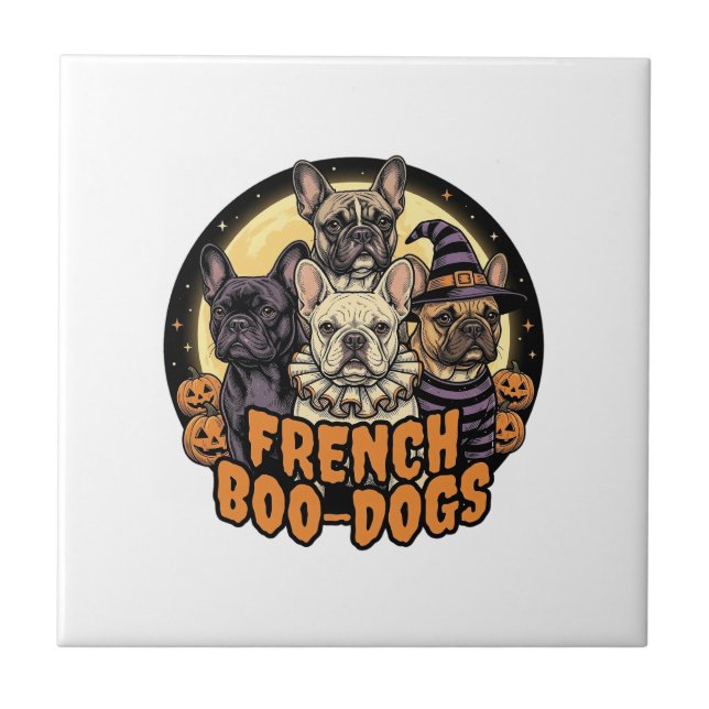 Cães de Boo Franceses Design de Bulldog Francês de (Frente)