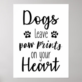 Cães Deixam Impressões De Pata No Seu Poster