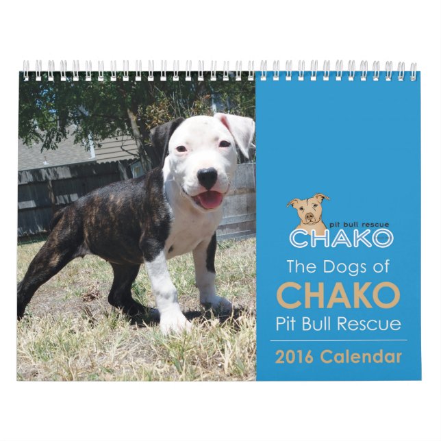 Cães do calendário do salvamento 2016 do pitbull (Capa)
