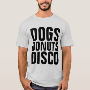 CÃES DONUTS DISCO CAMISAS