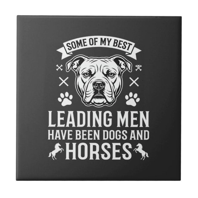 Cães E Cavalos Liderando Homens (Frente)