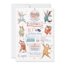 Cães Engraçados Convite de Aniversário do Partido 