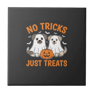 Cães Fantasmas de Halloween Sem Truques Apenas Pre