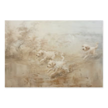 Cães - Papel-presente de moldagem por estilo de pi