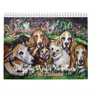 Cães pelo calendário de Angie 2011