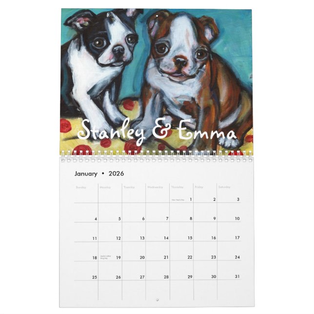 Cães pelo calendário de Angie 2011 (Jan 2026)