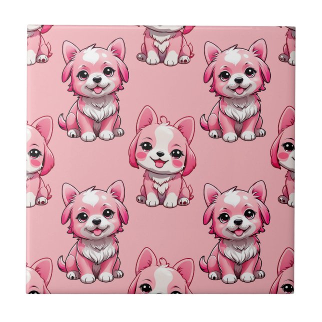 Cães Rosa Fofos (Frente)