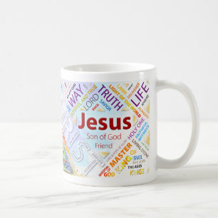Café 100 nomes da caneca de Jesus