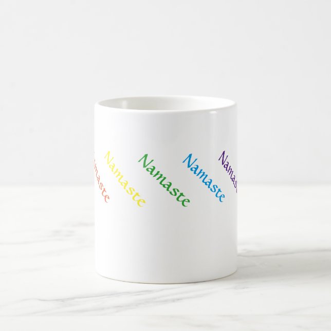 Café 11 onças. Caneca de Namaste (Centro)