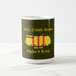 Café 2/34th Armadura, 25os Inf. Div. Caneca de M88 VTR