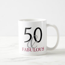50 e 50th caneca fabulosa do presente de
