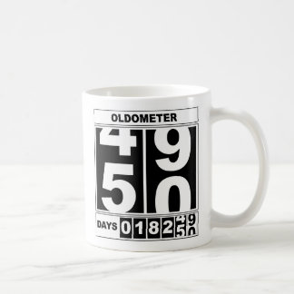 Café 50th Caneca de Oldometer do aniversário