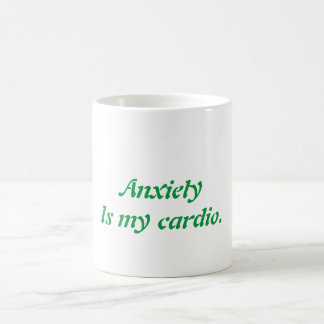 Café A Ansiedade É A Minha Caneca De Cardio
