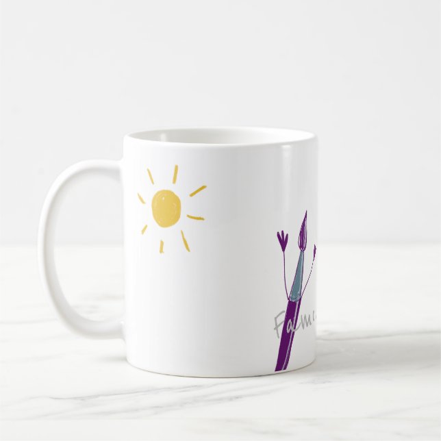 Café A Arte De Sua Criança Em Uma Caneca (Esquerda)