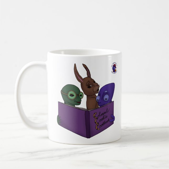 Café A caneca colossal do livro de receitas do biscoito (Esquerda)