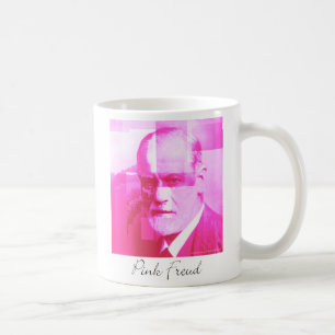 Café A caneca cor-de-rosa original de Freud