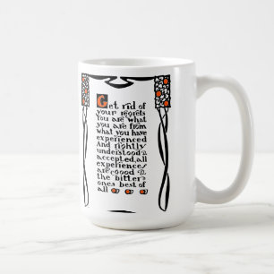 Café A caneca da divisa de Roycroft, "obtem livrada de