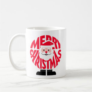 Café A Caneca de Arte de Palavras "FELIZ NATAL" do Papa