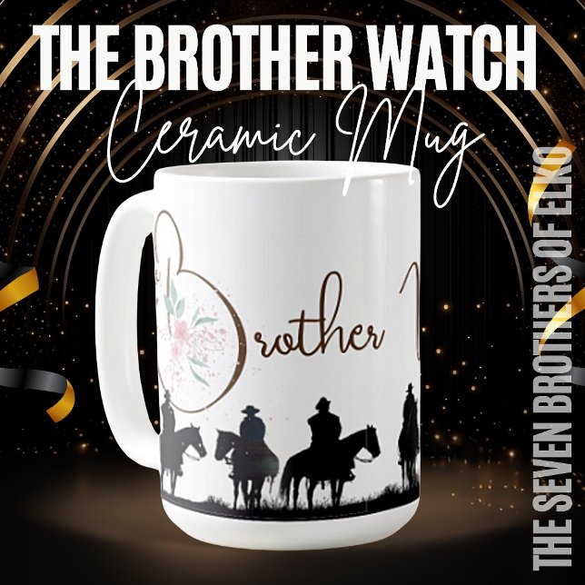 Café A Caneca de Cerâmica Brother Watch (Criador carregado)